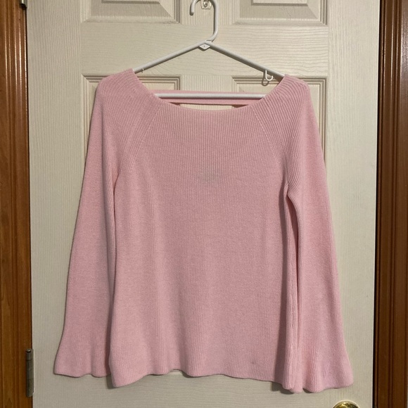 LOFT Pink Bar Back Sweater - Picture 6 of 7